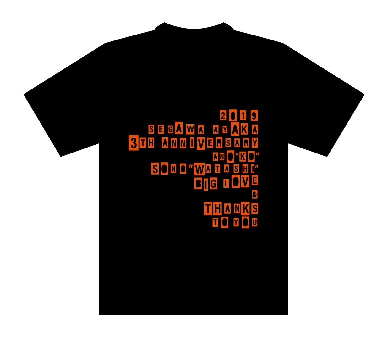 【3周年記念】Tシャツ オレンジ(東京限定)
